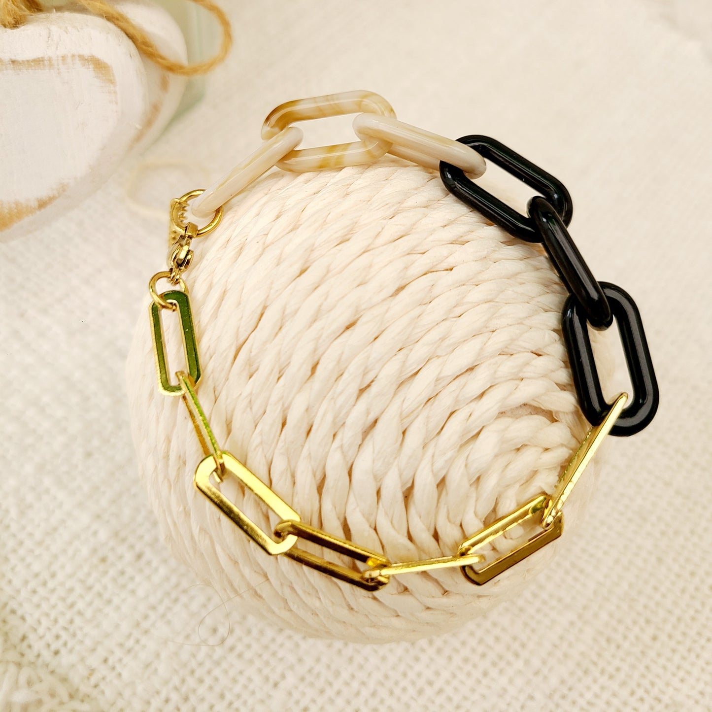 Bracelet Maille Asymétrique