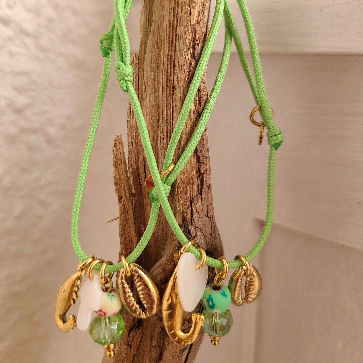 Bracelet Charms Dorés 🌿💖