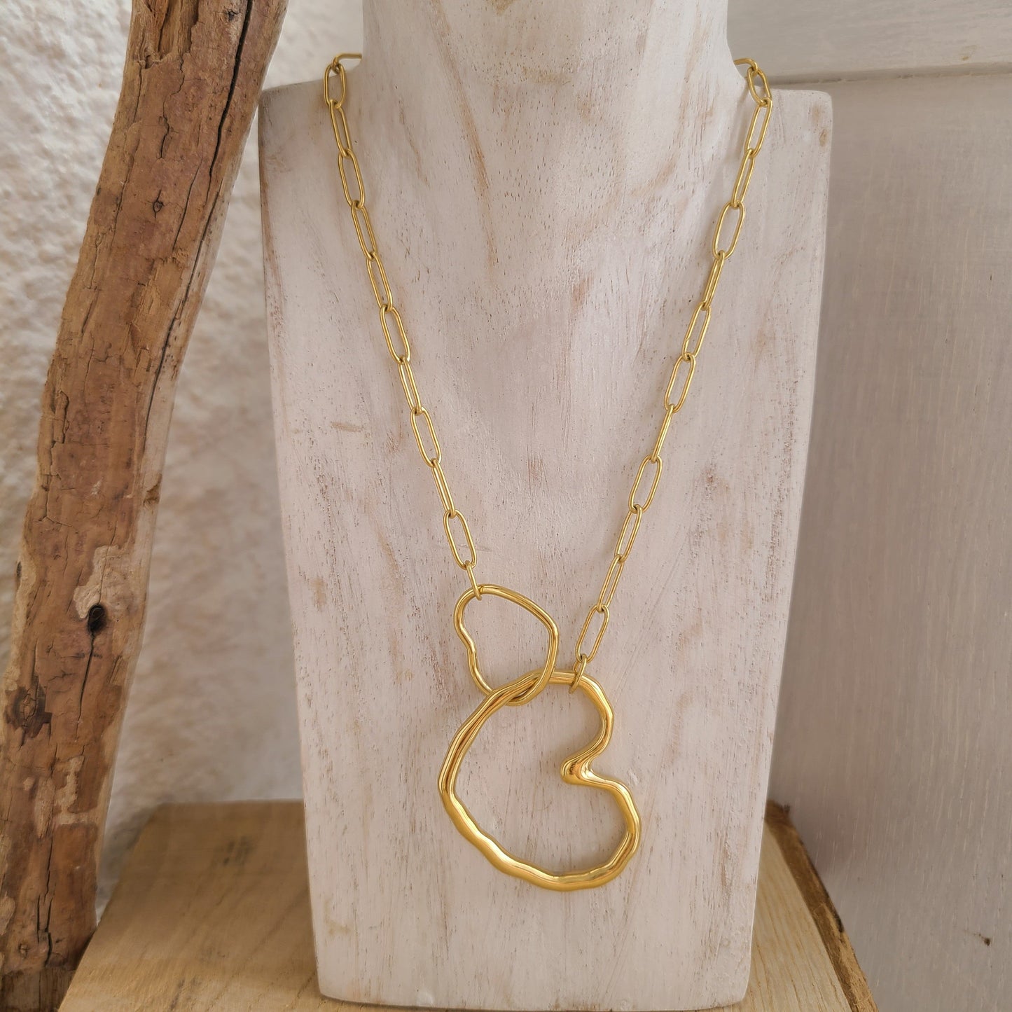 Collier Cœur Entrelacé