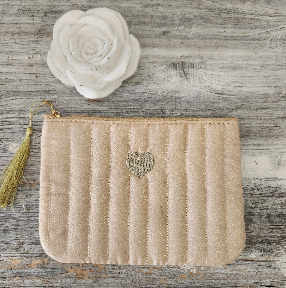 Pochette tissu irisé