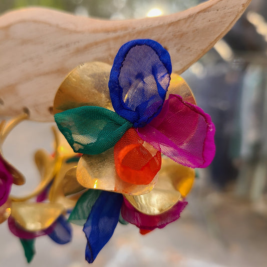 Boucles d'oreilles  fleurs🌸