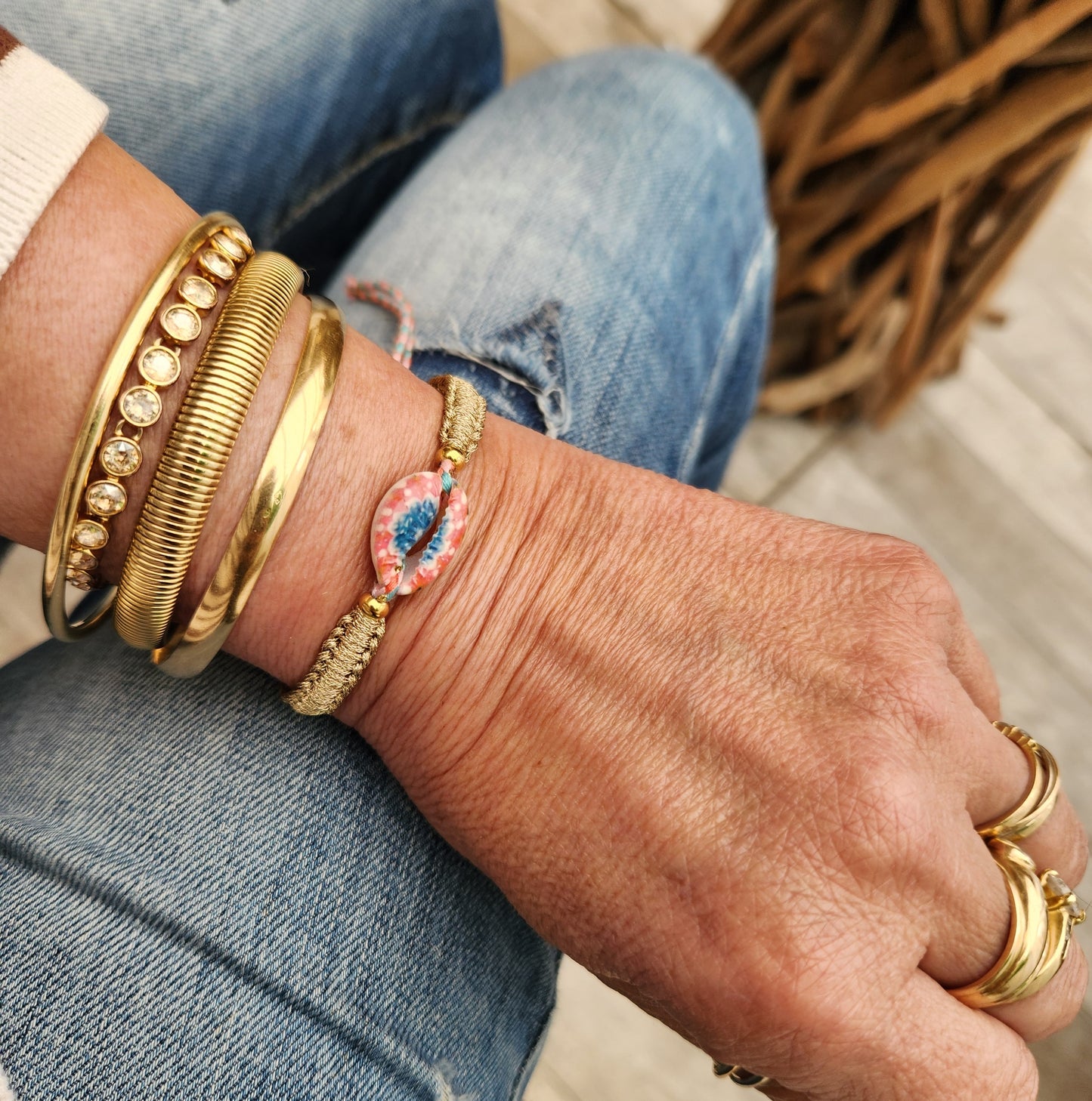 Bracelet coquillage Cauri