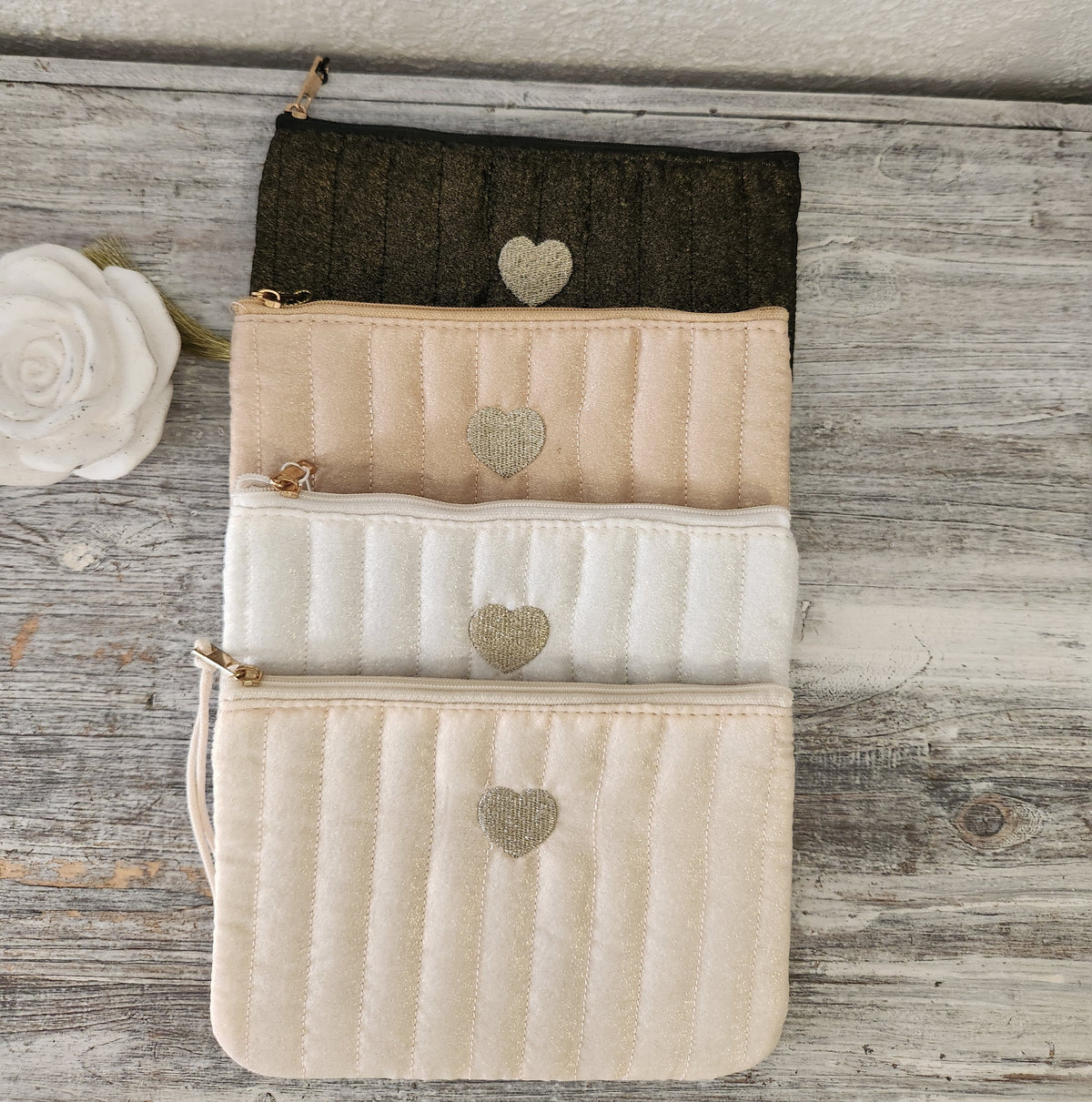 Pochette tissu irisé