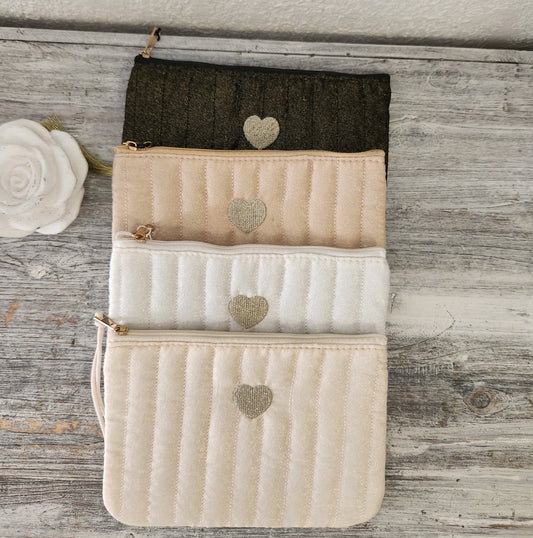 Pochette tissu irisé
