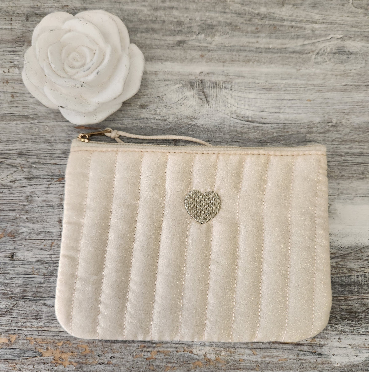 Pochette tissu irisé