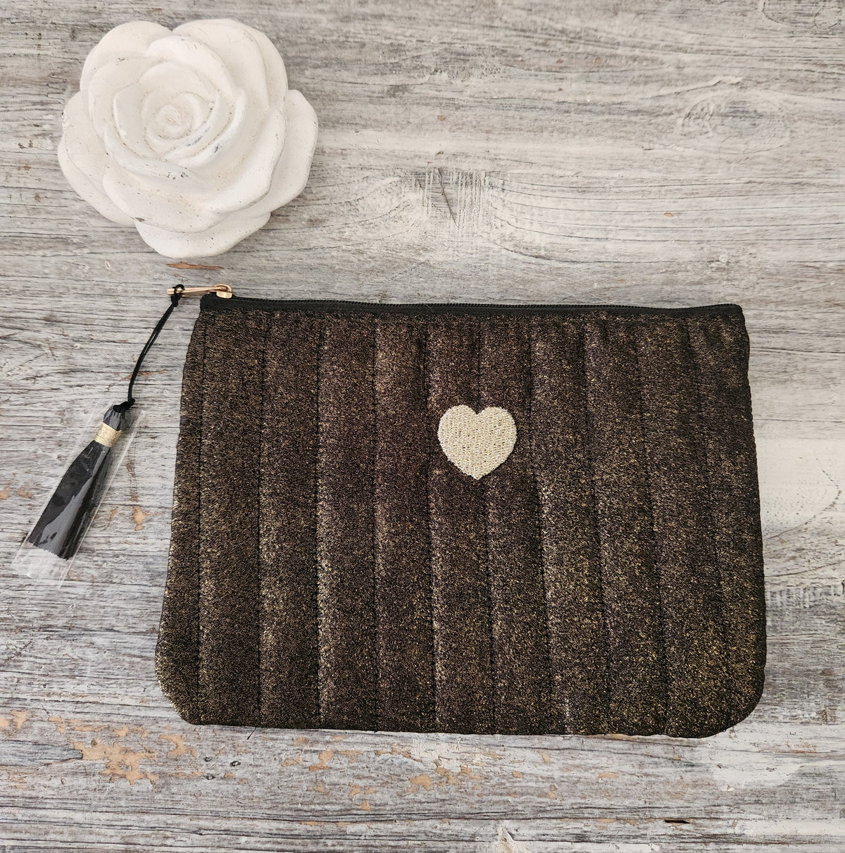 Pochette tissu irisé