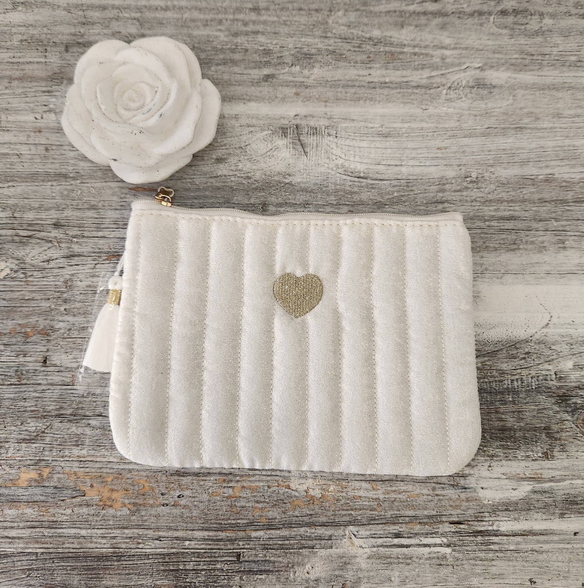 Pochette tissu irisé